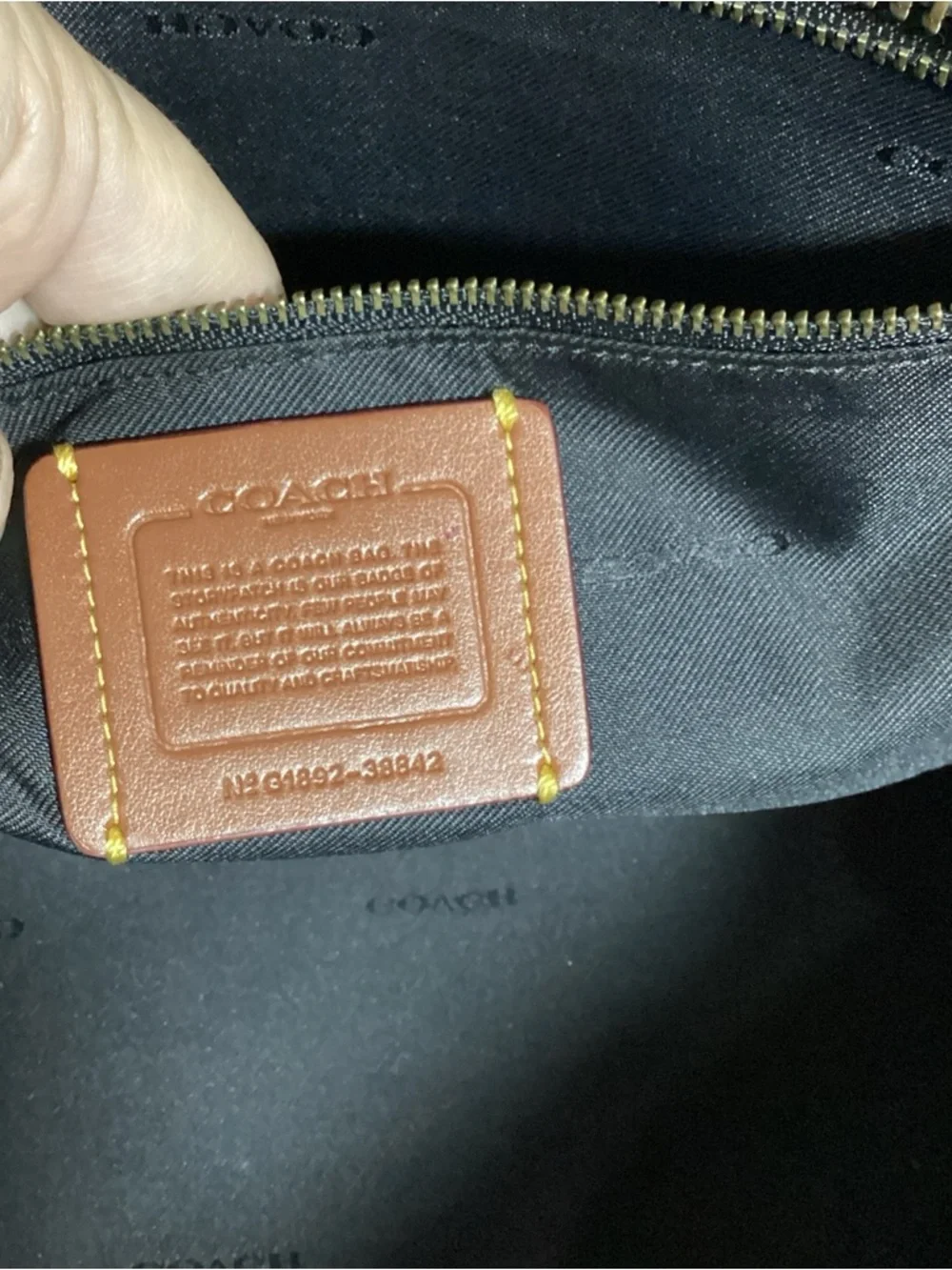 COACH Dreamer 36 Metallic Colorblock Leather Satchel Tote Bag #38842 - Picture 14 of 16